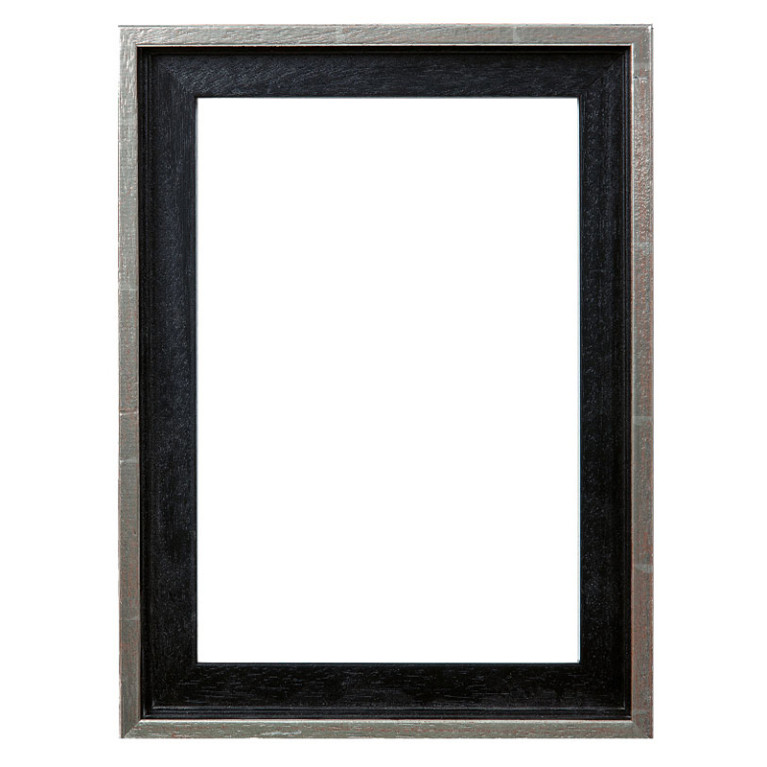 Baklijst Zwart/Zilver 80x120 cm - Vooraanzicht
