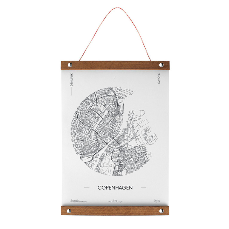 Posterhanger Hout Nikkel 50 cm