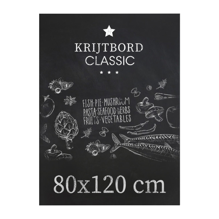 Krijtbord Classic 80x120 cm Verticaal en Horizontaal