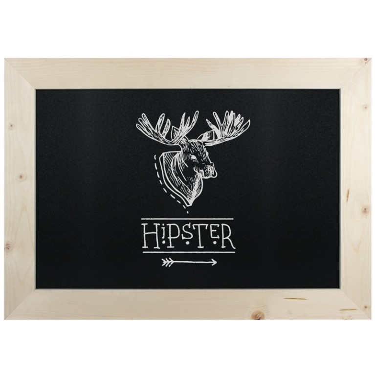 Krijtbord Hout Blank 50x70cm overview 1