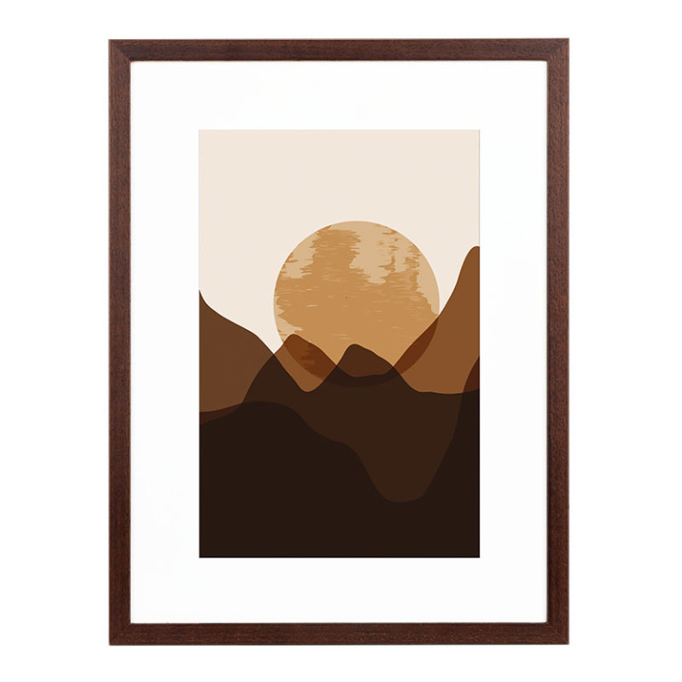 Wissellijst Teak 20x30 cm - Art Print en Passe Partout