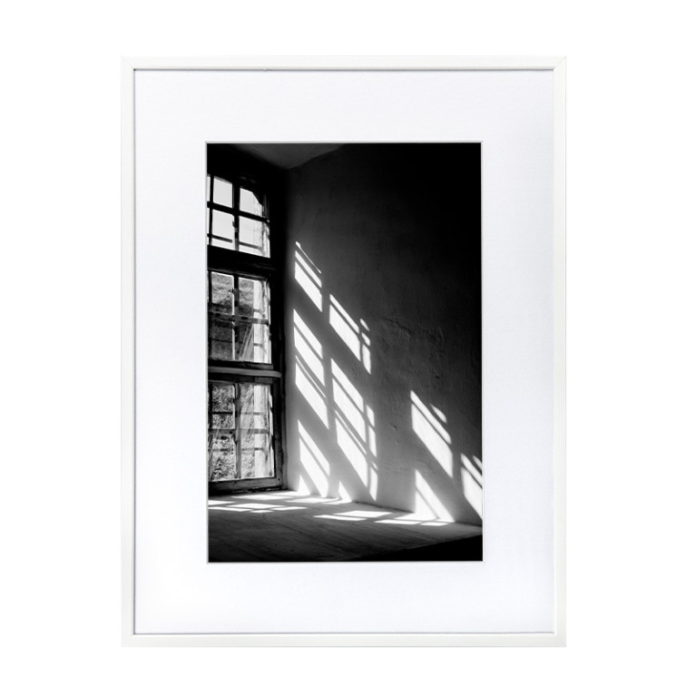 Wissellijst Wit 70x70cm met print