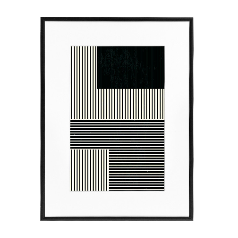 Wissellijst Aluminium Mat Zwart 40x60 cm - Art Print en Passe Partout