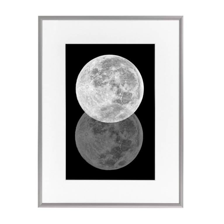 Wissellijst Budget Zilver 30x40cm met print