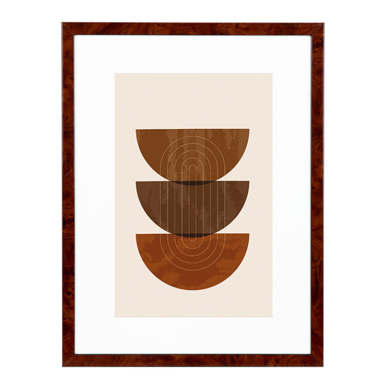 Wissellijst Wortelnoten 50x50 cm - Art Print en Passe Partout