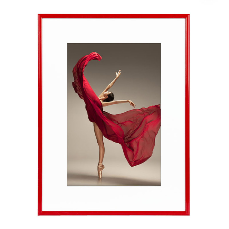 Wissellijst Rood 60x90 cm - Art Print en Passe Partout