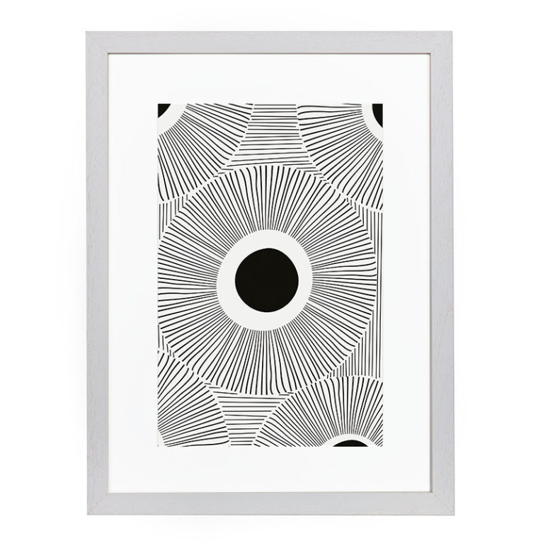 Wissellijst Hout_Wit_Breed 50x70 cm - Art Print en Passe Partout
