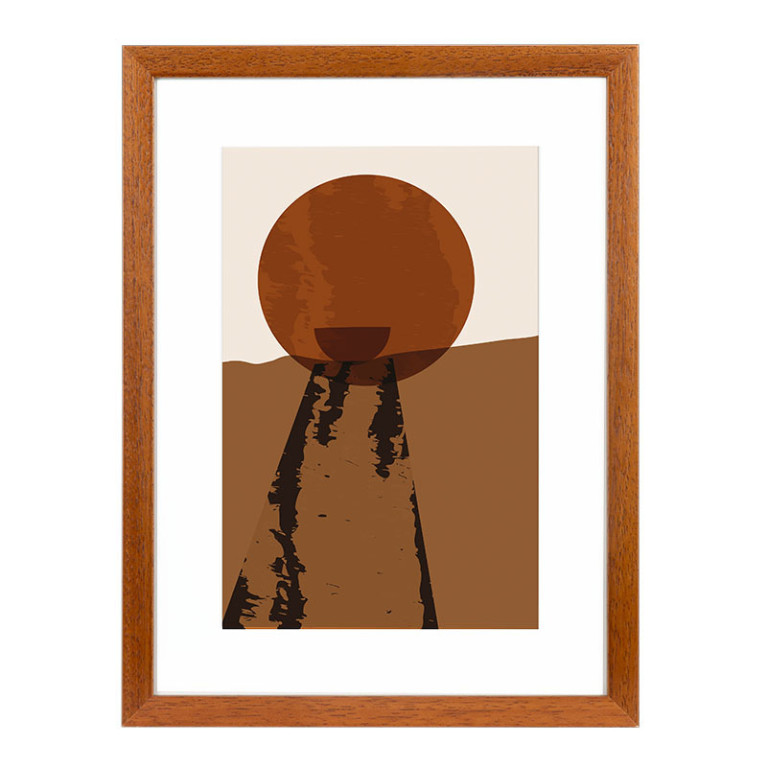 Wissellijst Beuken A4 - Art Print en Passe Partout