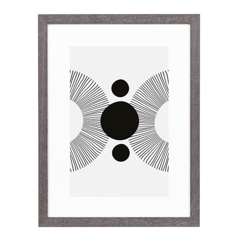 Wissellijst Vergrijsd Breed 50x70 cm - Art Print en Passe Partout