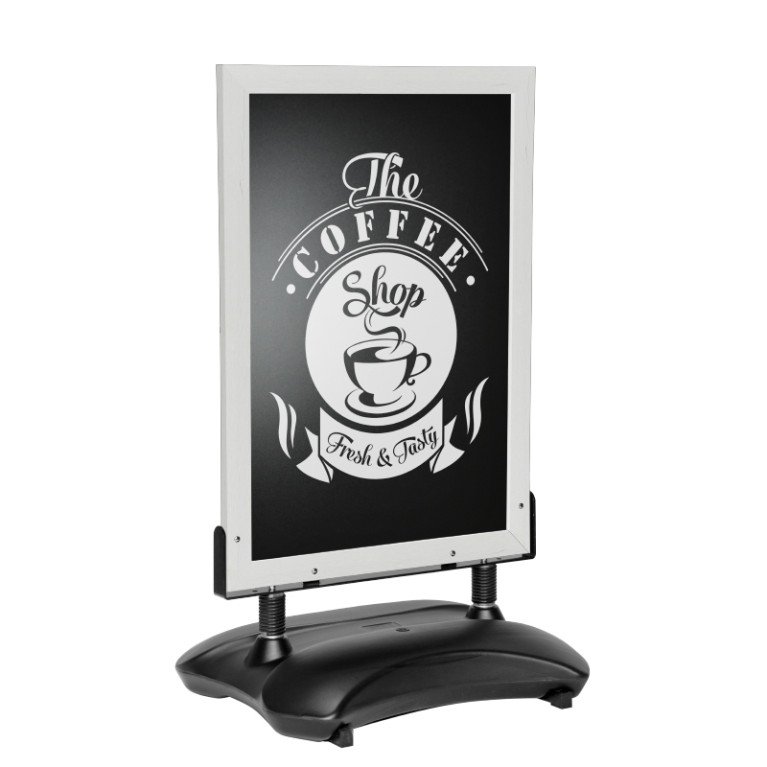 Stoepbord ChalkPro Wit 80x105 cm sfeer