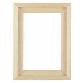 Baklijst Blank Breed 60x80 cm - Vooraanzicht