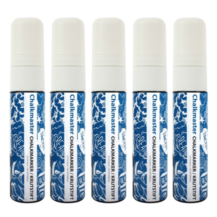 Krijtstiften 5 stuks wit 15 mm