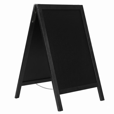 Krijtstoepbord Zwart 55x85 cm