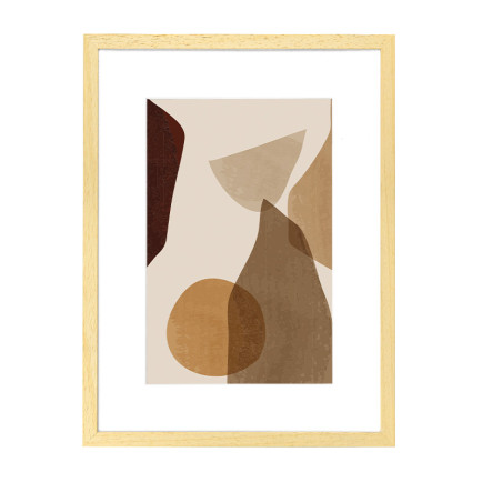 Wissellijst Hout 30x40 cm - Lijst met artwork en passe partout