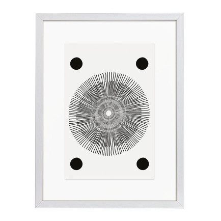 Wissellijst Hout Wit 50x70 cm - Art Print en Passe Partout